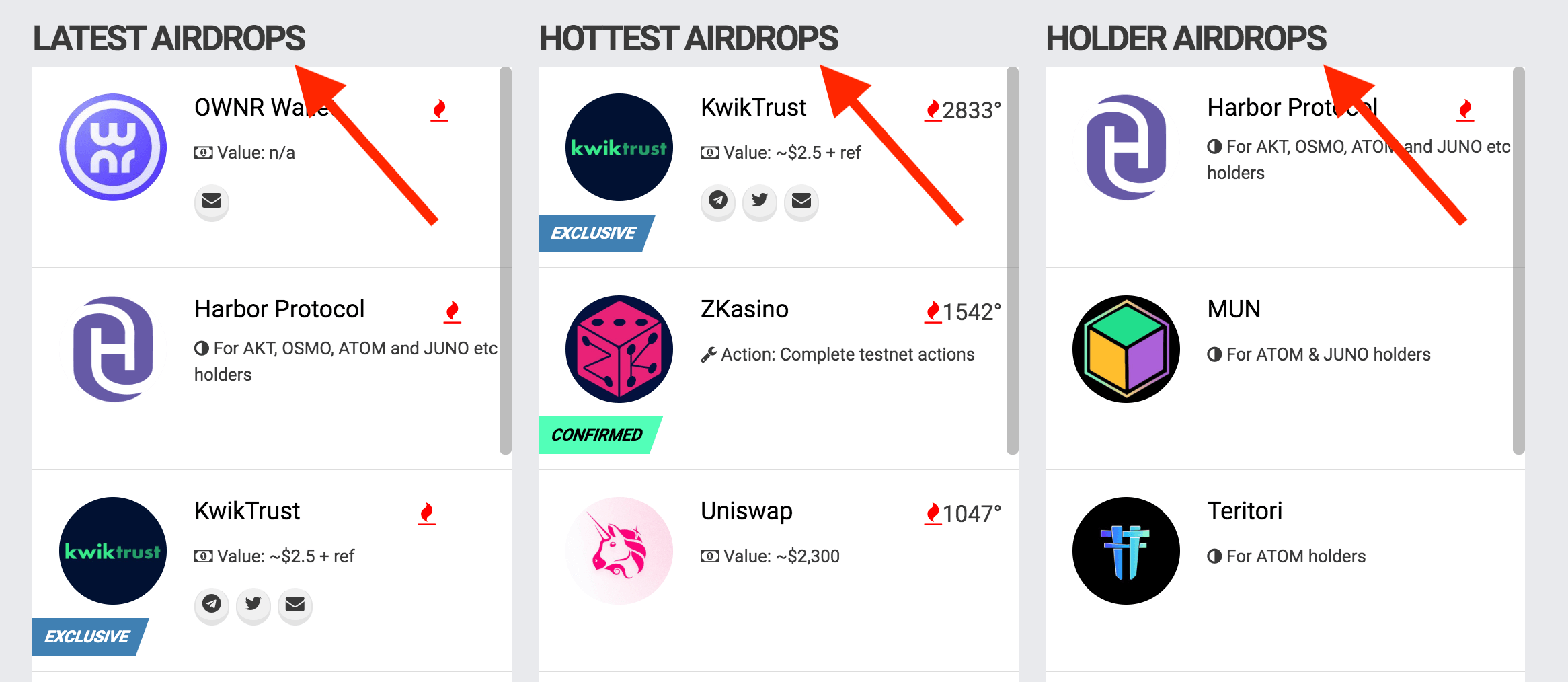 Airdrops-io-List